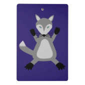 Niedlicher Halloween Wolf Gemustert Mini Klemmbrett (Rückseite)