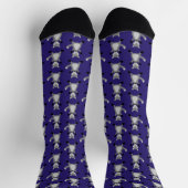 Niedlicher Halloween Wolf Gemustert Socken (Oben)