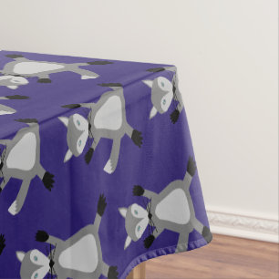 Niedlicher Halloween Wolf Gemustert Tischdecke