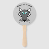 Niedlicher Halloween Wolf Handflieger Fächer (Vorderseite)