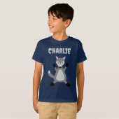 Niedlicher Halloween-Wolf-Individuelle Name T-Shirt (Vorne ganz)