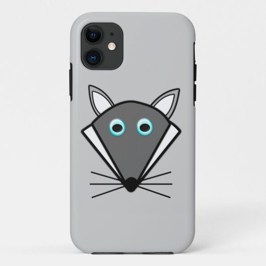 Niedlicher Halloween Wolf iPhone Case (Rückseite)