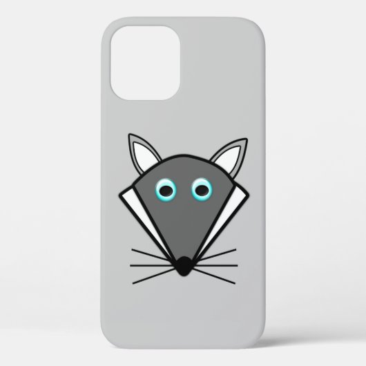 Niedlicher Halloween Wolf iPhone Case (Rückseite)