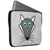 Niedlicher Halloween Wolf Laptop Sleeve (Vorne Rechts)