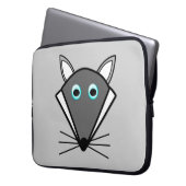 Niedlicher Halloween Wolf Laptop Sleeve (Vorderseite Links)
