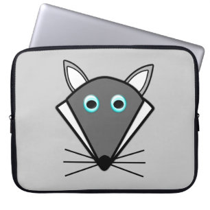 Niedlicher Halloween Wolf Laptop Sleeve