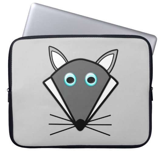 Niedlicher Halloween Wolf Laptop Sleeve (Vorderseite)