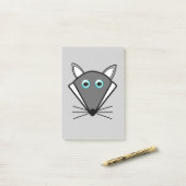 Niedlicher Halloween Wolf Post, merkt Pad Post-it Klebezettel (Auf Schreibtisch)