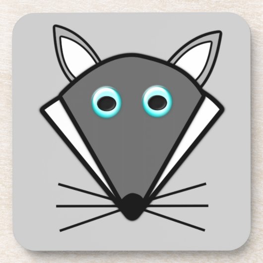 Niedlicher Halloween Wolf Untersetzer (Vorderseite)
