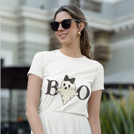 Niedlicher Halloween Women's T - Shirt - "Boo" Gho