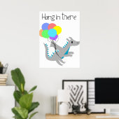 Niedlicher Halt dort DRAGON-Büroposter Poster (Heimbüro)