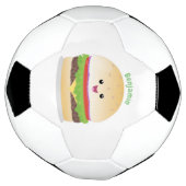 Niedlicher Hamburger-Cartoon Fußball (Gedreht)