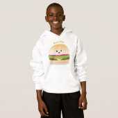 Niedlicher Hamburger-Cartoon Hoodie (Vorne ganz)