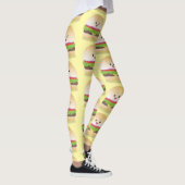 Niedlicher Hamburger-Cartoon Leggings (Rechts)