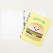 Niedlicher Hamburger-Cartoon Planer (Anzeige)
