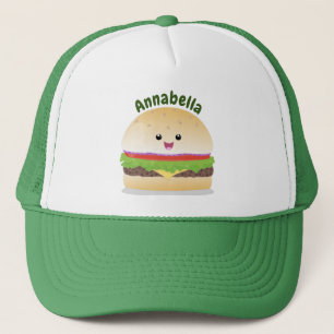 Niedlicher Hamburger-Cartoon Truckerkappe