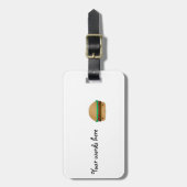 Niedlicher Hamburger Gepäckanhänger (Vorderseite vertikal)