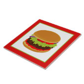 Niedlicher Hamburger liebt Zuhause Fliese (Seite)