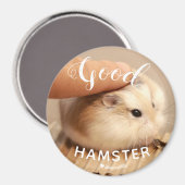 Niedlicher Hamster als guter Hamster Magnet (Vorderseite/Rückseite)