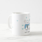 Niedlicher Hamster Butterfly Custom Kaffeetasse (Vorderseite Links)