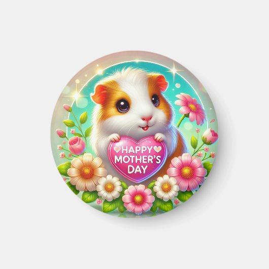 Niedlicher Hamster feiert Muttertag Magnet (Vorne)