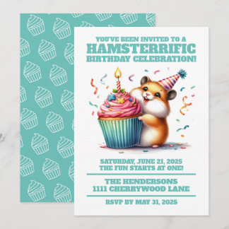 Niedlicher Hamster Heftkuchen Hamsterrier Geburtst Einladung