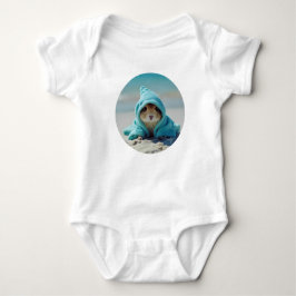 Niedlicher Hamster im Beach-Adorable Summer Design Baby Strampler