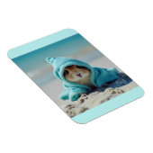 Niedlicher Hamster im Beach-Adorable Summer Design Magnet (Rechte Seite)