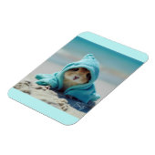 Niedlicher Hamster im Beach-Adorable Summer Design Magnet (Linke Seite)