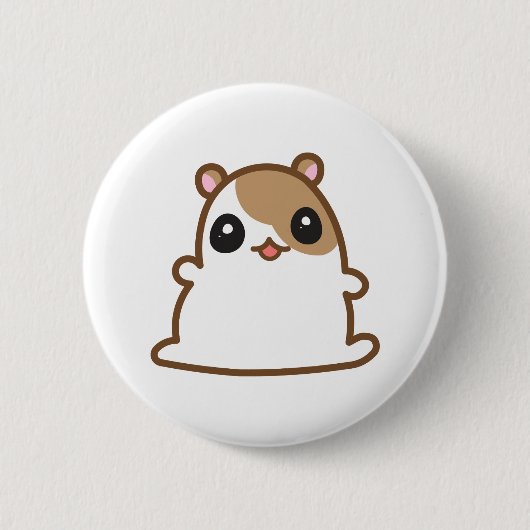 Niedlicher Hamster-Knopf Button (Vorderseite)