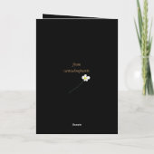 Niedlicher Hamster mit Blume Card Karte (Rückseite)