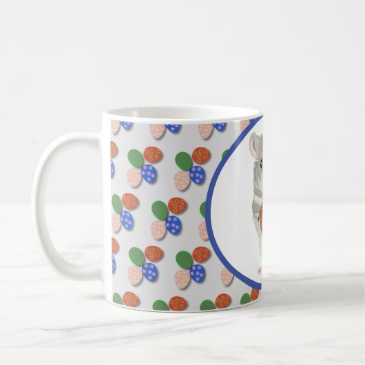 Niedlicher Hamster mit einem Ostereier Kaffeetasse (Links)