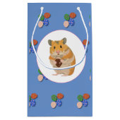 Niedlicher Hamster mit einem Ostereier Kleine Geschenktüte (Rückseite)