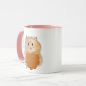 Niedlicher Hamster mit Keksillustrierung Tasse (Vorderseite Links)