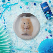 Niedlicher Hamster Pappteller (Party)