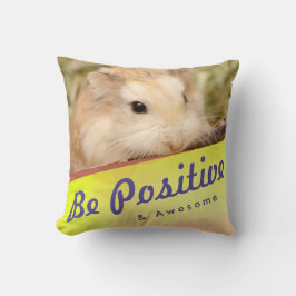 Niedlicher Hamster positiv und Phantastisch sein Kissen