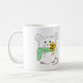 Niedlicher Hamster Sonnenblumen Kaffeetasse (Links)