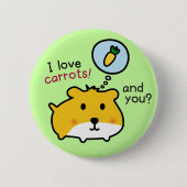 niedlicher Hamster timmy Button (Vorderseite)