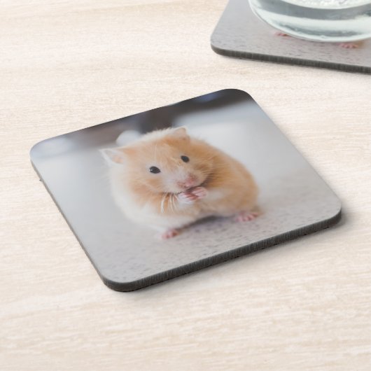 Niedlicher Hamster Untersetzer (Linke Seite)