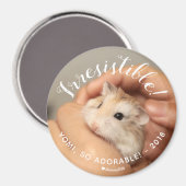 Niedlicher Hamster unwiderstehlich Magnet (Vorderseite/Rückseite)