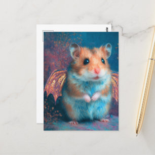 Niedlicher Hamsterdrache Postkarte