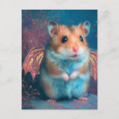 Niedlicher Hamsterdrache Postkarte (Vorderseite)