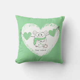 Niedlicher Hamstername Herz Kissen