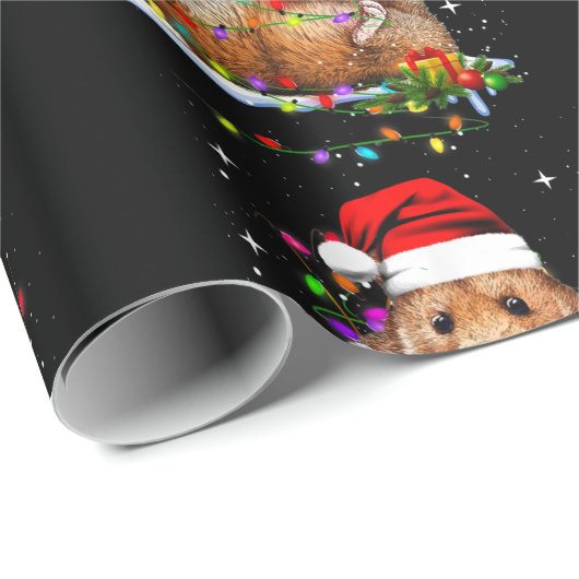 Niedlicher Hamsterweihtag Geschenkpapier (Rolleneckpunkt)