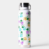 Niedlicher Hand- und Pfotendruck personalisiert Trinkflasche (Rückseite)