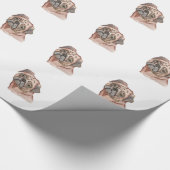 Niedlicher handgemalter schwarzer geschenkpapier (Ecke)