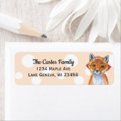 Niedlicher, handgemalter Wasserfarbenfuchs Polka P (Insitu)