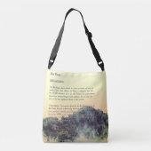 Niedlicher, handgestrichener Panda Tragetaschen Mit Langen Trägern (Rückseite)