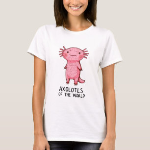 Niedlicher handGezeichnet Axolotl-Cartoon T-Shirt