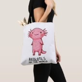 Niedlicher handGezeichnet Axolotl-Cartoon Tasche (Von Nahem)